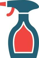 Cleaning Liquid Glyph Two Color Icon For Personal And Commercial Use. vector
