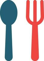 Cutlery Glyph Two Color Icon For Personal And Commercial Use. vector