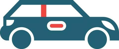 Car Glyph Two Color Icon For Personal And Commercial Use. vector