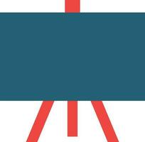 Blackboard Glyph Two Color Icon For Personal And Commercial Use. vector