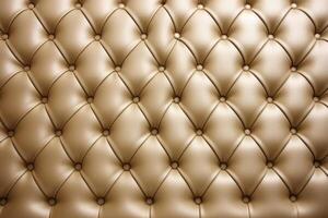 Textured background sofa in beige tones. photo