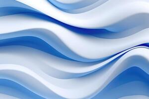 Abstract white and blue color background. Generative AI photo