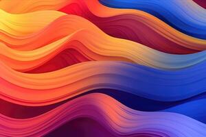 Abstract colorful graphic wave background. photo