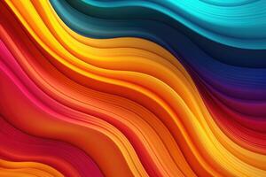 Abstract colorful graphic wave background. photo