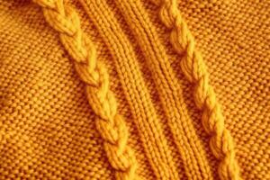 Knitted wool fabric texture background. photo