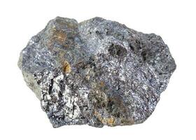 raw Galena with Chalcopyrite rock isolated photo