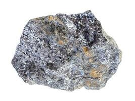 rough Galena with Chalcopyrite rock isolated photo
