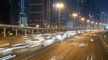 Cars Driving on Urban City Road in Rush Hour Traffic in Modern Metropolis video