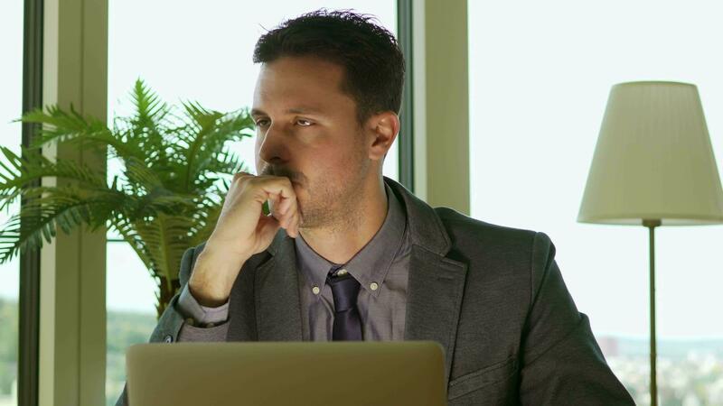 Businessman Thinking Stock Video Footage for Free Download