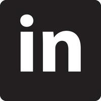 LinkedIn logo. LinkedIn icon design. vector