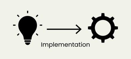 Implementation Vector Line Icon