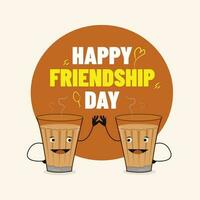 international friendship day illustration vector