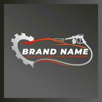 Auto garage logo detailing repair logo vector
