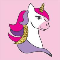 unicornio icono vector ilustración símbolo