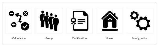 Calculation, Group, Certification vector