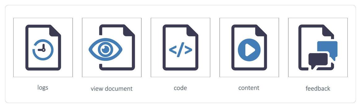 logs, view document, code vector