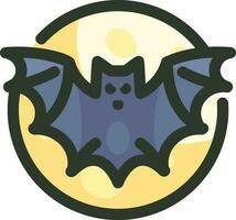 bat danger halloween vector