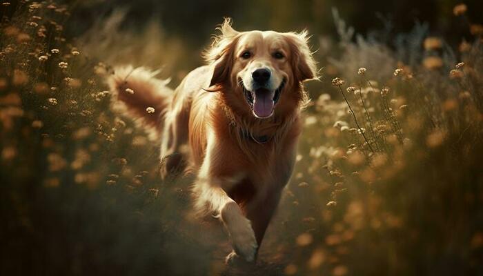 Golden Retriever Running Stock Photos, Images and Backgrounds for Free