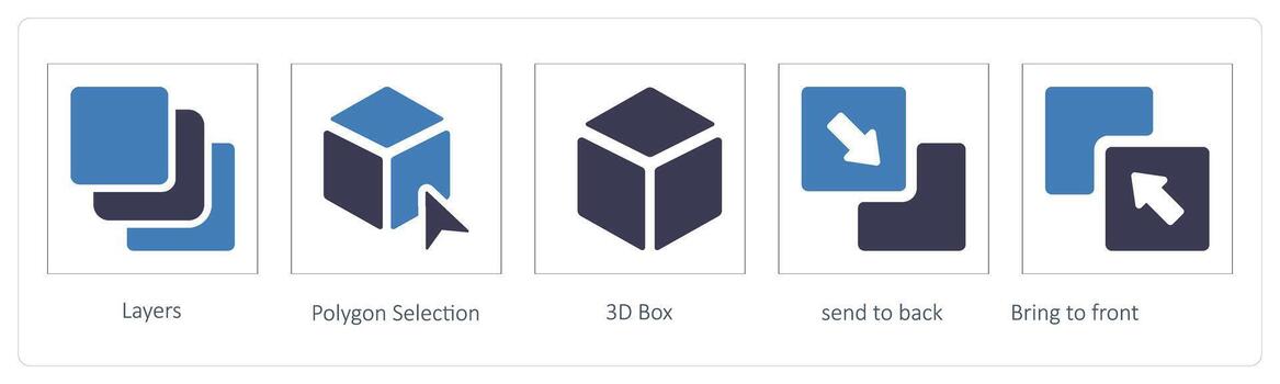Layers, Polygon Selection, 3D Box vector