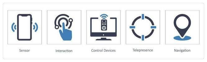 censor, interaction and Control Devices vector