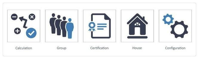 Calculation, Group, Certification vector