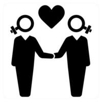 couple and Symbol icon concept vector