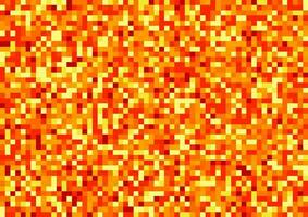 resumen antecedentes con píxel modelo en brillante naranja y amarillo colores vector