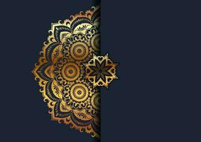 decorative background with an elegant mandala design vector