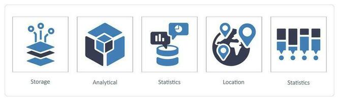 storage, analytical and statistics vector