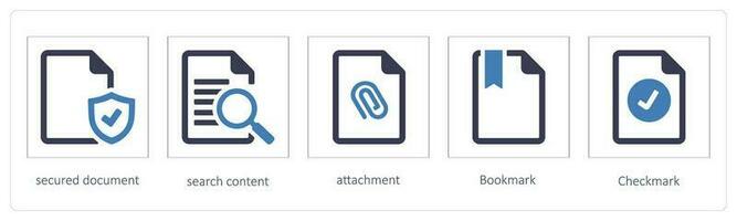secured document, search content vector