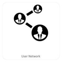 user network and connection icon concept vector