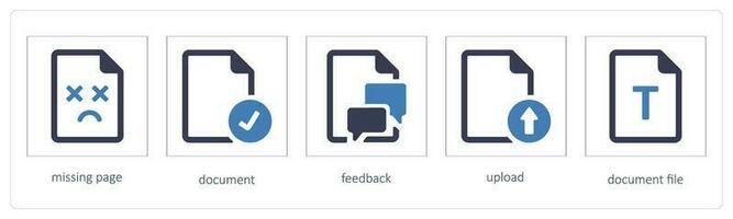 missing page, document, feedback vector