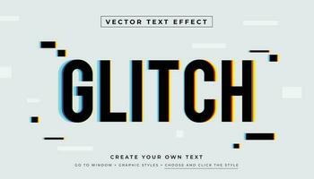 Free Vector  Realistic glitch text effect