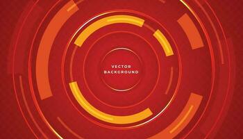 Premium vector abstract red circle background. High quality background for technology
