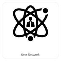user network and connection icon concept vector