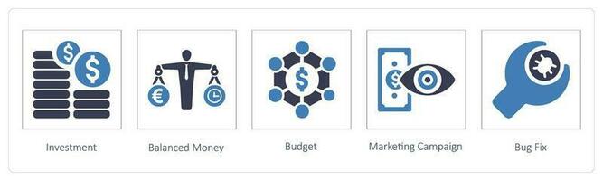 Investment, Balanced Money vector