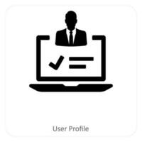 user profile and user icon concept vector