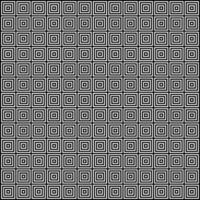 Black and white optical illusion square seamless pattern. Hipster style squarish tile geometric background vector illustration.