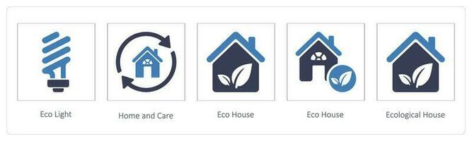 Eco Light, Home and Care vector