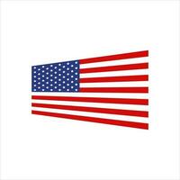 americano bandera, patriótico símbolo de el EE.UU, vector ilustración de aislados