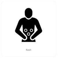 rash and allergy icon concept vector