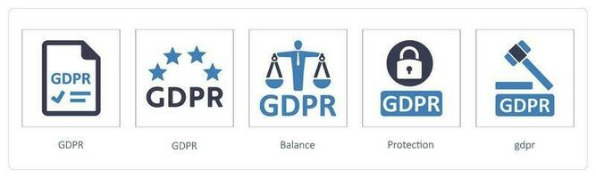 GDPR, Balance, Protection vector