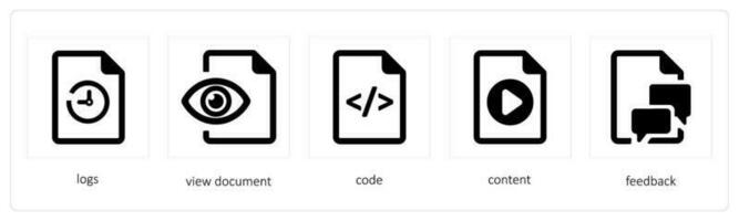 logs, view document, code vector