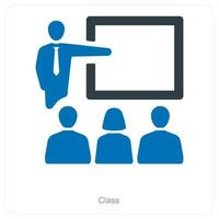 Lecture and class icon concept vector