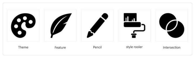 Theme, Feature, Pencil vector