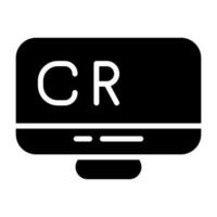 crm analítica vector icono