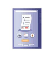 tax mobile app icon vector white background