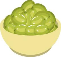 bowl with olives icon isolated vector