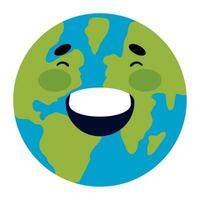 world smile happy icon isolated vector