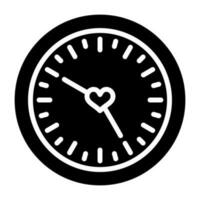 Love clock Vector Icon